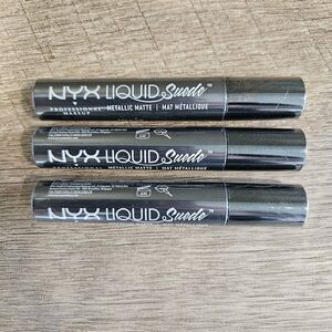 NYX MAKEUP LIQUID SUEDE CREAM LIPSTICK 0.13oz/4ml PACK OF 3 LSCL40 Go Rogue